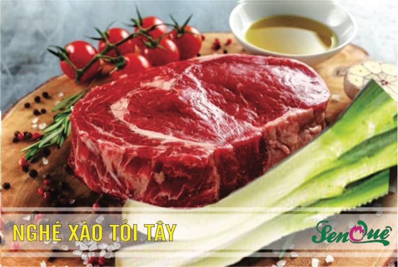 Nghé xào tỏi tây